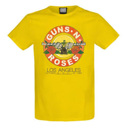Amplified Unisex Adult Vintage Bullet Guns N Roses T-Shirt - XS, Yellow Raven