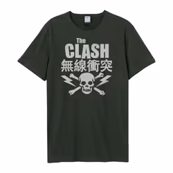 Amplified Unisex Adult The Clash T-Shirt - XS, Charcoal
