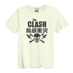 Amplified Unisex Adult The Clash T-Shirt - S, Vintage White