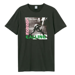 Amplified Unisex Adult London Calling The Clash T-Shirt