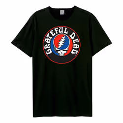 Amplified Unisex Adult Steal Your Face Logo Grateful Dead T-Shirt - XS, Black