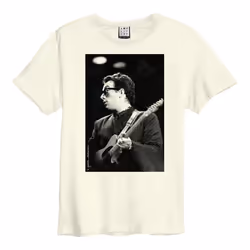 Amplified Unisex Adult Joe Wise Elvis Costello T-Shirt - XS, Vintage White
