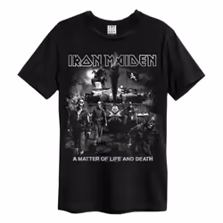 Amplified Unisex Adult Life Or Death Iron Maiden T-Shirt - XL, Black