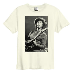Amplified Unisex Adult Joe Wise Aswad T-Shirt - XS, Vintage White