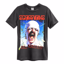 Amplified Unisex Adult Blackout Scorpions T-Shirt