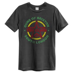 Amplified Unisex Adult Guns Of Brixton The Clash T-Shirt - XS, Charcoal