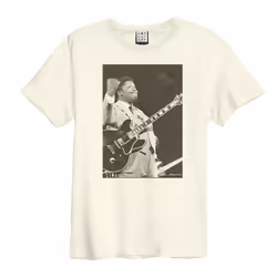 Amplified Unisex Adult Joe Wise B.B. King T-Shirt - XS, Vintage White