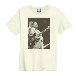 Amplified Unisex Adult Joe Wise B.B. King T-Shirt - XS, Vintage White