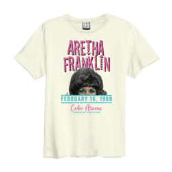 Amplified Unisex Adult Cobo Arena Aretha Franklin T-Shirt