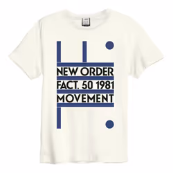 Amplified Unisex Adult Movement New Order T-Shirt - S, Vintage White