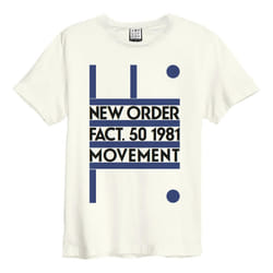 Amplified Unisex Adult Movement New Order T-Shirt - XL, Vintage White