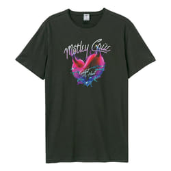 Amplified Unisex Adult Kickstart My Heart Motley Crue T-Shirt - L, Charcoal