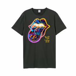 Amplified Unisex Adult Sixty Tongue The Rolling Stones T-Shirt