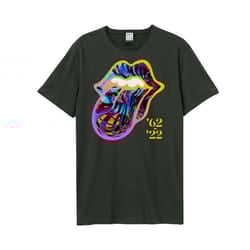 Amplified Unisex Adult Sixty Tongue The Rolling Stones T-Shirt