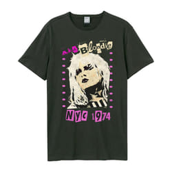 Amplified Unisex Adult NYC 1974 Blondie T-Shirt - XS, Charcoal