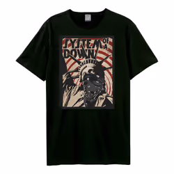 Amplified Unisex Adult Statue Of Liberty Systems Of A Down T-Shirt - XS, Black
