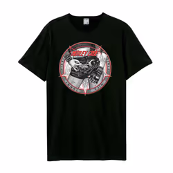 Amplified Unisex Adult Fish Nets Motley Crue T-Shirt - M, Black