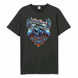Amplified Unisex Adult Luke Preece Pain Killers Judas Priest T-Shirt - 3XL, Charcoal