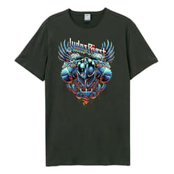 Amplified Unisex Adult Luke Preece Pain Killers Judas Priest T-Shirt - 3XL, Charcoal