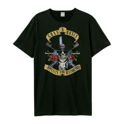 Amplified Unisex Adult Top Hat Skull Guns N Roses T-Shirt - XS, Black