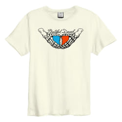 Amplified Unisex Adult Heart Shaped Grateful Dead T-Shirt - XS, Vintage White
