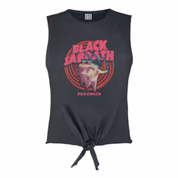 Amplified Womens/Ladies Paranoid Black Sabbath Tank Top - S, Charcoal