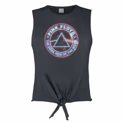 Amplified Womens/Ladies Neon Sign Pink Floyd Tank Top - S, Charcoal