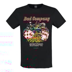 Amplified Unisex Adult Rock N Roll Fantasy Bad Company T-Shirt - S, Black