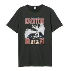 Amplified Unisex Adult Tokyo 71 Led Zeppelin T-Shirt - XL, Charcoal