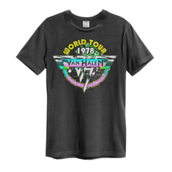 Amplified Unisex Adult World Tour 78' Van Halen T-Shirt
