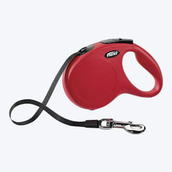 Flexi New Classic Retractable Dog Cord - 5m, Red