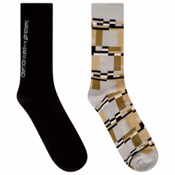 Dare 2B Unisex Adult Henry Holland Socks Set (Pack of 2) - 6 UK-8 UK, Black/Beige/Grey