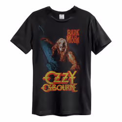 Amplified Unisex Adult Bark At The Moon Ozzy Osbourne T-Shirt - XS, Black
