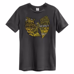 Amplified Unisex Adult Graffiti Wu-Tang Clan T-Shirt - 3XL, Charcoal