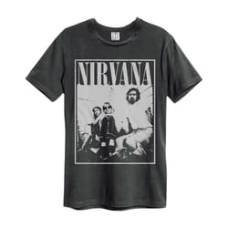 Amplified Unisex Adult Group Shot Nirvana T-Shirt - 3XL, Charcoal