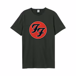 Amplified Unisex Adult Double F Logo T-Shirt - 3XL, Charcoal