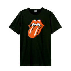 Amplified Unisex Adult Fang Tongue The Rolling Stones T-Shirt - M, Black