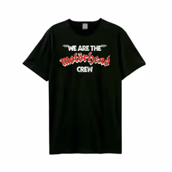 Amplified Unisex Adult Crew Motorhead T-Shirt - M, Black