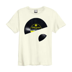 Amplified Unisex Adult Vinyl Sleeve T-Shirt - XS, Vintage White