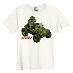 Amplified Unisex Adult Geep Gorillaz T-Shirt - L, Vintage White