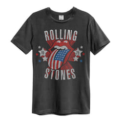 Amplified Unisex Adult Stateside 75 The Rolling Stones T-Shirt - S, Charcoal