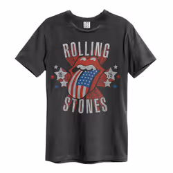 Amplified Unisex Adult Stateside 75 The Rolling Stones T-Shirt - XS, Charcoal