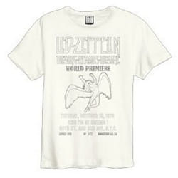 Amplified Unisex Adult The Song Remains The Same Led Zeppelin T-Shirt - XS, Vintage White