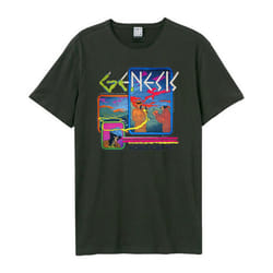 Amplified Unisex Adult World Tour 78 Genesis T-Shirt - 3XL, Charcoal