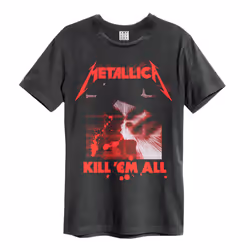 Amplified Mens Kill Em All Metallica T-Shirt - S, Black/Red