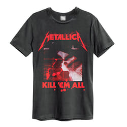 Amplified Mens Kill Em All Metallica T-Shirt - S, Black/Red