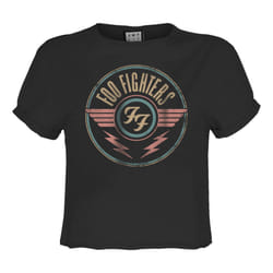 Amplified Womens/Ladies Air Foo Fighters Crop Top - XS, Charcoal