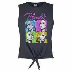 Amplified Womens/Ladies Quadrant Blondie Neon T-Shirt - M, Charcoal