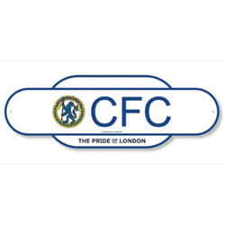 Chelsea FC Retro Years Plaque - One Size, Cream/Blue