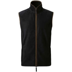 Premier Mens Artisan Fleece Oversized Gilet - 3XL, Black/Brown